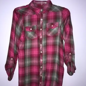 Girls Pink Flannel from Justice